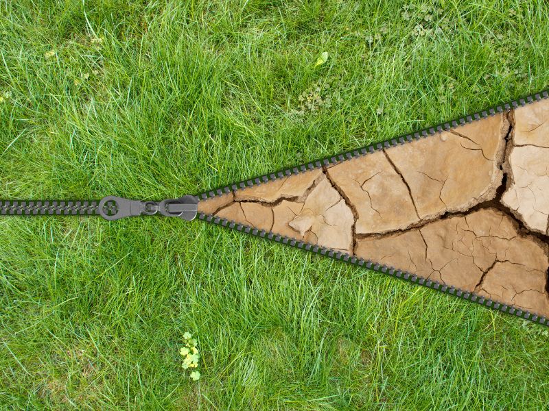 NABU Acht Tipps gegen Trockenheit im Garten Mulchen, Hacken, richtig