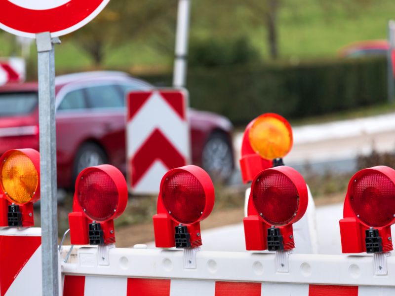 Asphaltierungsarbeiten in der Schinkelstraße