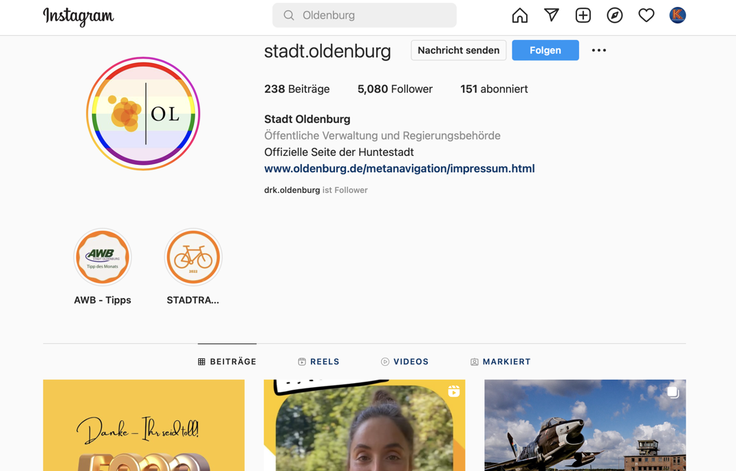 Einfach nur wow: 5.000 Follower für städtischen Instagram-Account