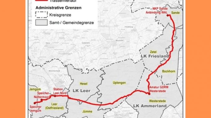 Planfeststellungsverfahren für LNG-Anbindungsleitung Wilhelmshaven-Leer: Antragsunterlagen für die GWL werden ausgelegt