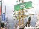 Schmückt seit heute das Traditionsschiff „Alexander von Humboldt II“: Das Segel zur SAIL Bremerhaven 2025 Copyright: Wolfhard Scheer / Erlebnis Bremerhaven GmbH