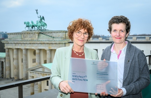 Hochschule Bremerhaven erhält Zertifikat „Vielfalt gestalten“ des Stifterverbandes