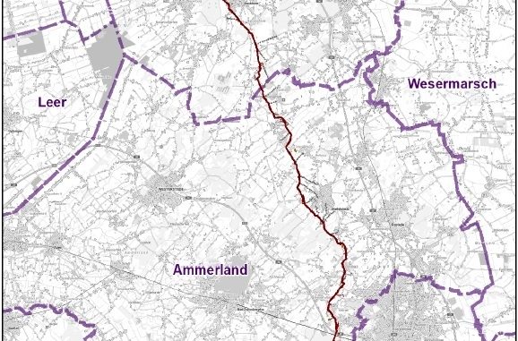 Gasversorgungsleitung von Etzel nach Wardenburg: Anhörungsverfahren für die Leitung EWA startet