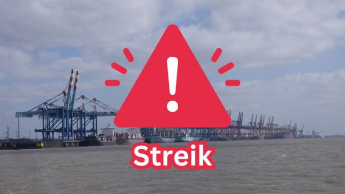 Weitere Streiks in Seehäfen: Beschäftigte in Bremerhaven werden für Mittwoch zum Streik aufgerufen