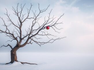 Obstbaum im Winter