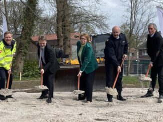 Ministerin Behrens und Minister Heere setzen Spatenstich zum Neubau eines Bettenhauses des Niedersächsischen Landesamtes für Brand- und Katastrophenschutz (NLBK) am Standort Loy