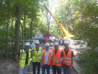 Deutschlands erste Modulbrücke aus Carbonbeton steht in Oldenburg
