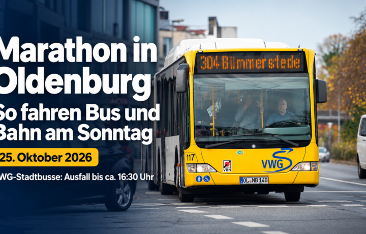 Marathon legt Oldenburgs Stadtbusse lahm: Was Fahrgäste am Sonntag wissen müssen