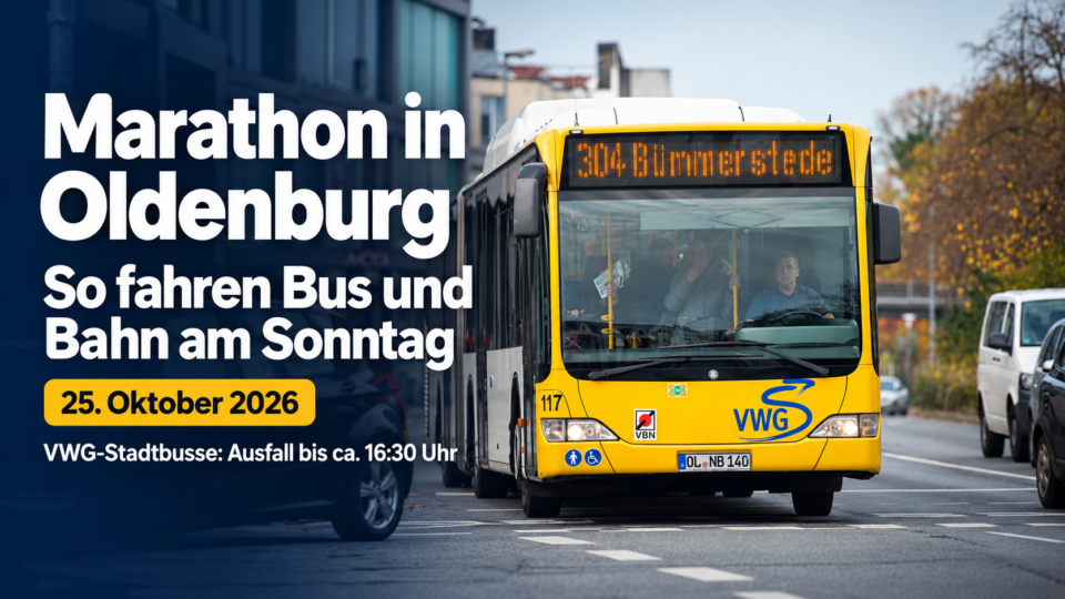 Marathon legt Oldenburgs Stadtbusse lahm: Was Fahrgäste am Sonntag wissen müssen